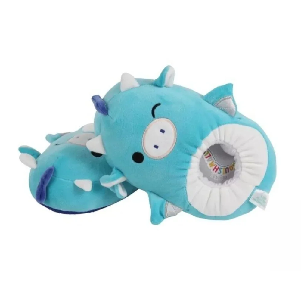 Squishmallow Tatiana the Dragon Ultra Soft Indoor Kids Slippers, Size 11/12‎